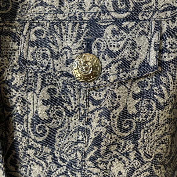 Drapers and Damon’s Jacket. blue with Floral Print. Size M. NWT - Picture 9 of 9